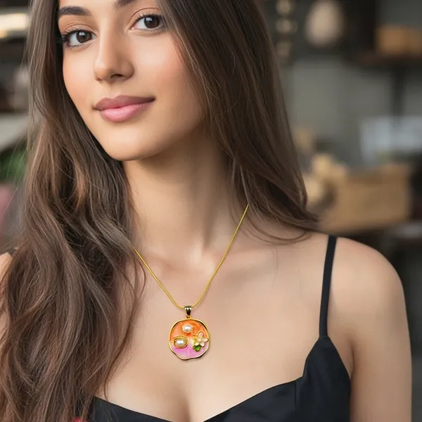 Gold_Plated_Brass_Anti_Tarnish_Blossom_Pearl_Enamel_Pendant_Necklace_For_Women
